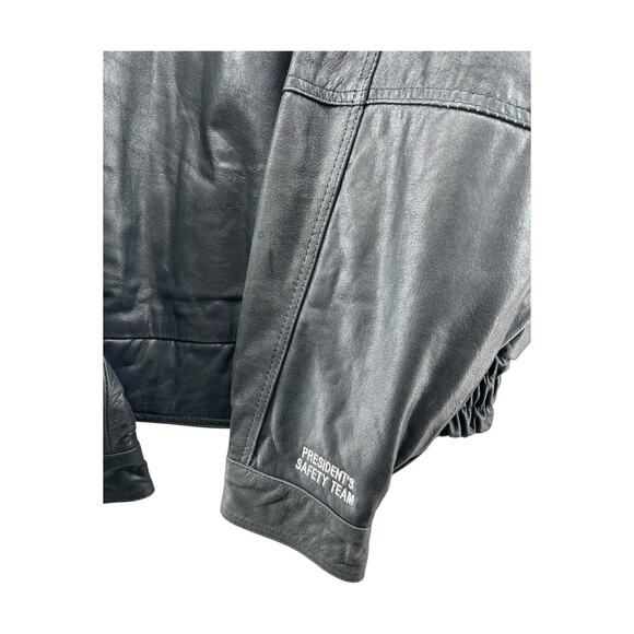 Burk’s Bay FedEx Freight Leather Jacket 2XL President Safety Team Black Coat - Picture 4 of 7